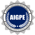 AIGPE Certified Six Sigma White Belt Badge E1786380582265